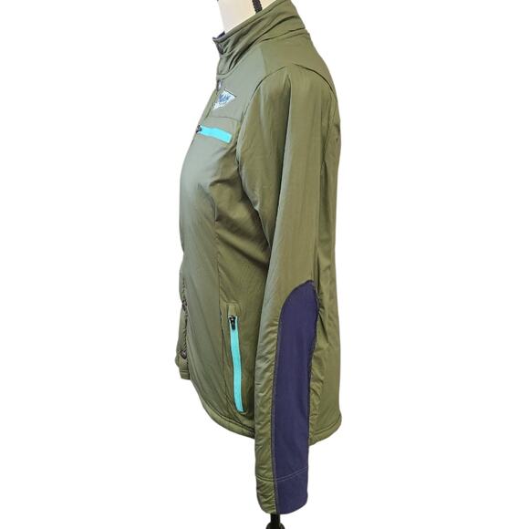 Velocio Green RECON Snap Jacket Trail Weather Protection Women Small Made Italy - Picture 4 of 9